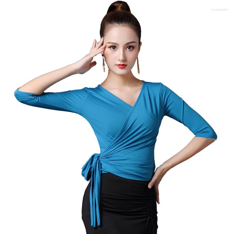 

Stage Wear 2023 Sexy Women Latin Dance Top Fashion Ballroom Modern Costumes, Black