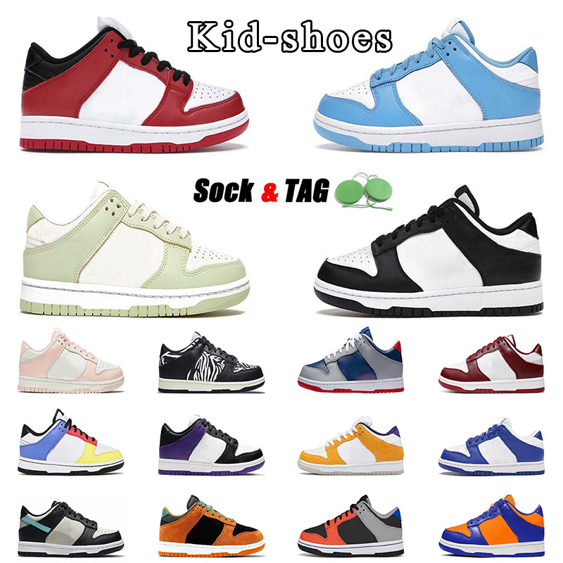 

luxury kids designer shoes retro panda kids shoes ceramic chicago green strike laser orange men women kids sneakers outdoor running shoes laser orange lime ice UNC, Socks and tag