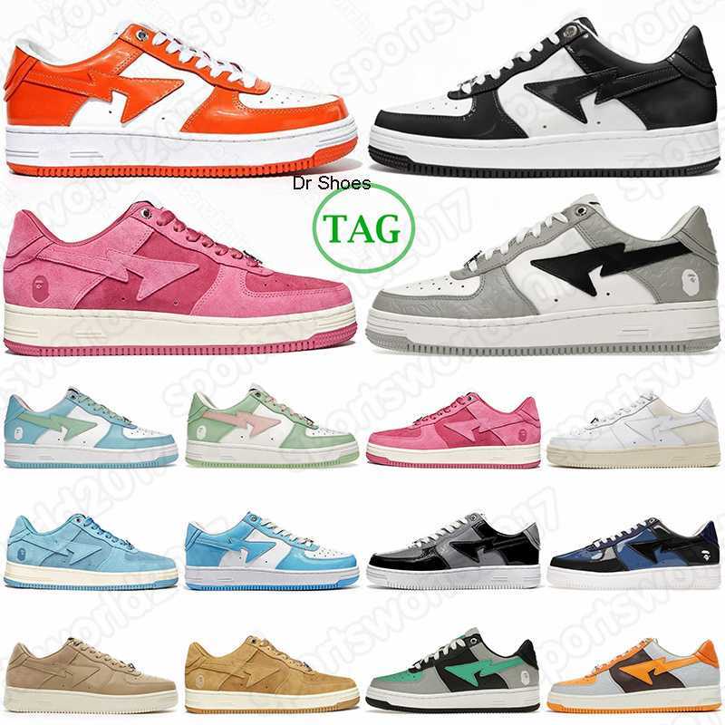 

Bapesta Bapestas Baped Sta Casual Shoes Sk8 Low Men Women Black White Pastel Green Blue Suede Pink Camo Combo Mens Womens Trainers Outdoor, 36-45 color camo combo red