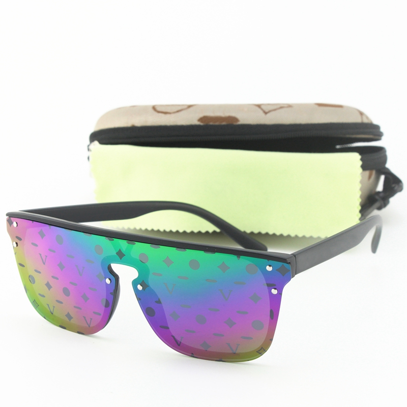 

5pcs Designer Sunglasses For Women sun Glasses Fashion outdoor Men Classic Colorful Len Style Eyewear Retro Unisex Goggles Sport Driving Style With Zipper Box