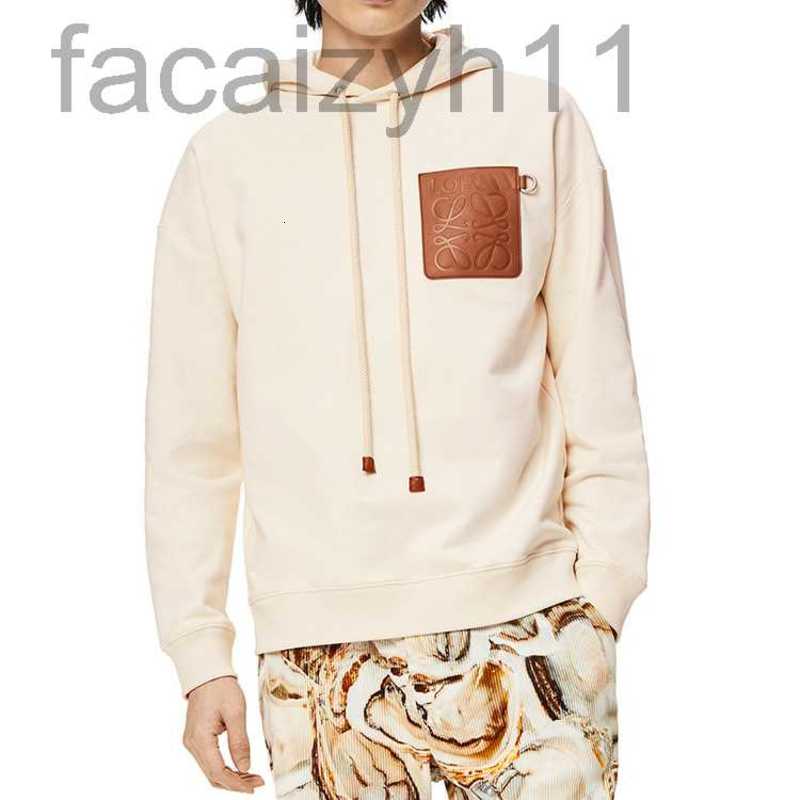 

Women' Hoodies & Sweatshirts Designer New Leather Print Pullover Sweater Dual Color Unisex Versatile High Weight P72K, Light yellow