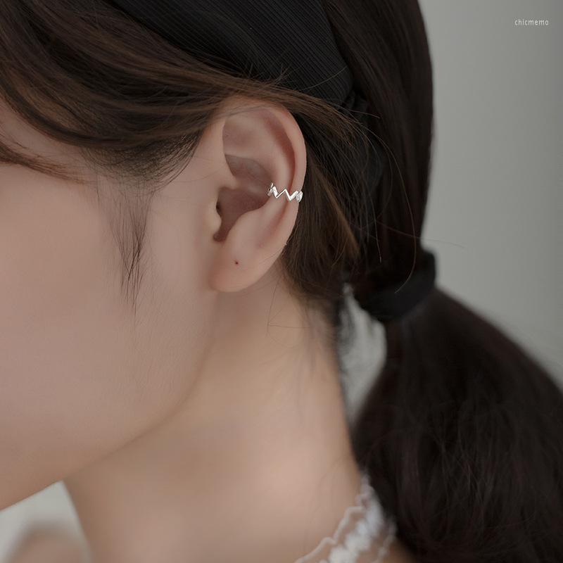 

Backs Earrings MloveAcc 925 Sterling Silver Clip Wave For Women Without Piercing Ear