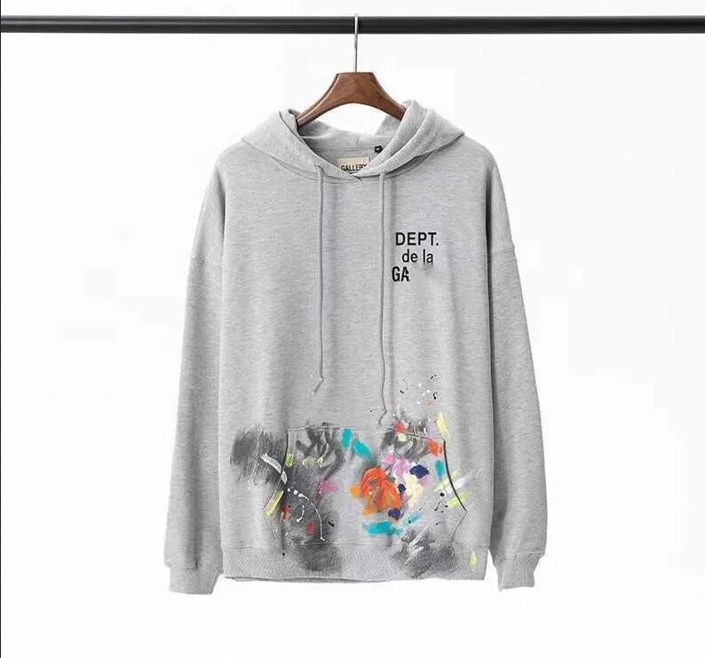 

Men's Hoodies Sweatshirts Hoodie Designer Galleryes depts Gary Painted Graffiti Used Letters Printed Loose Casual Fashion Men and Women Designer Graffiti Hoody 3HY, Q111111