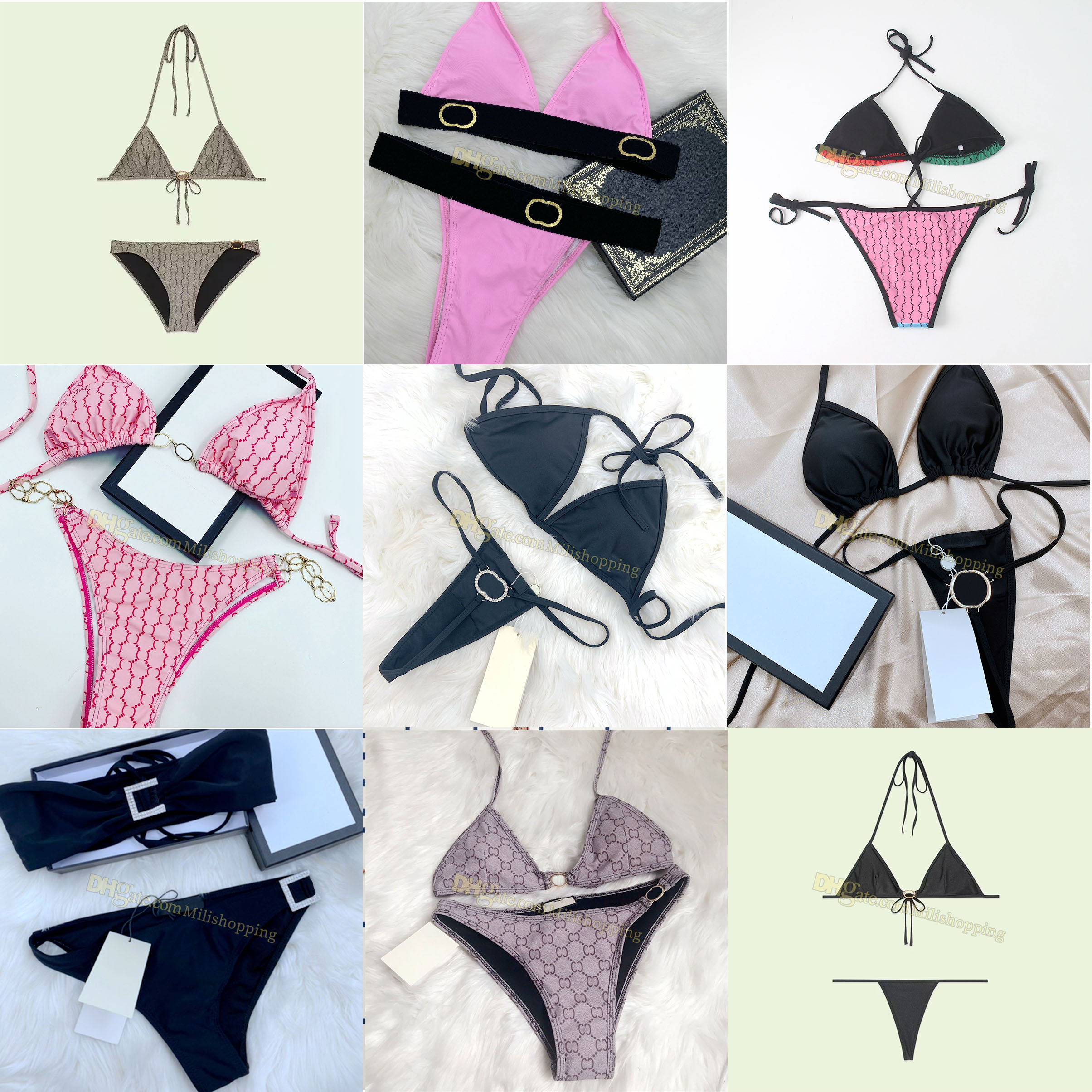 

Bikini Sets for Women Swimwear High Waisted Bikini Letter Print Bathing Suit Designer Bikinis