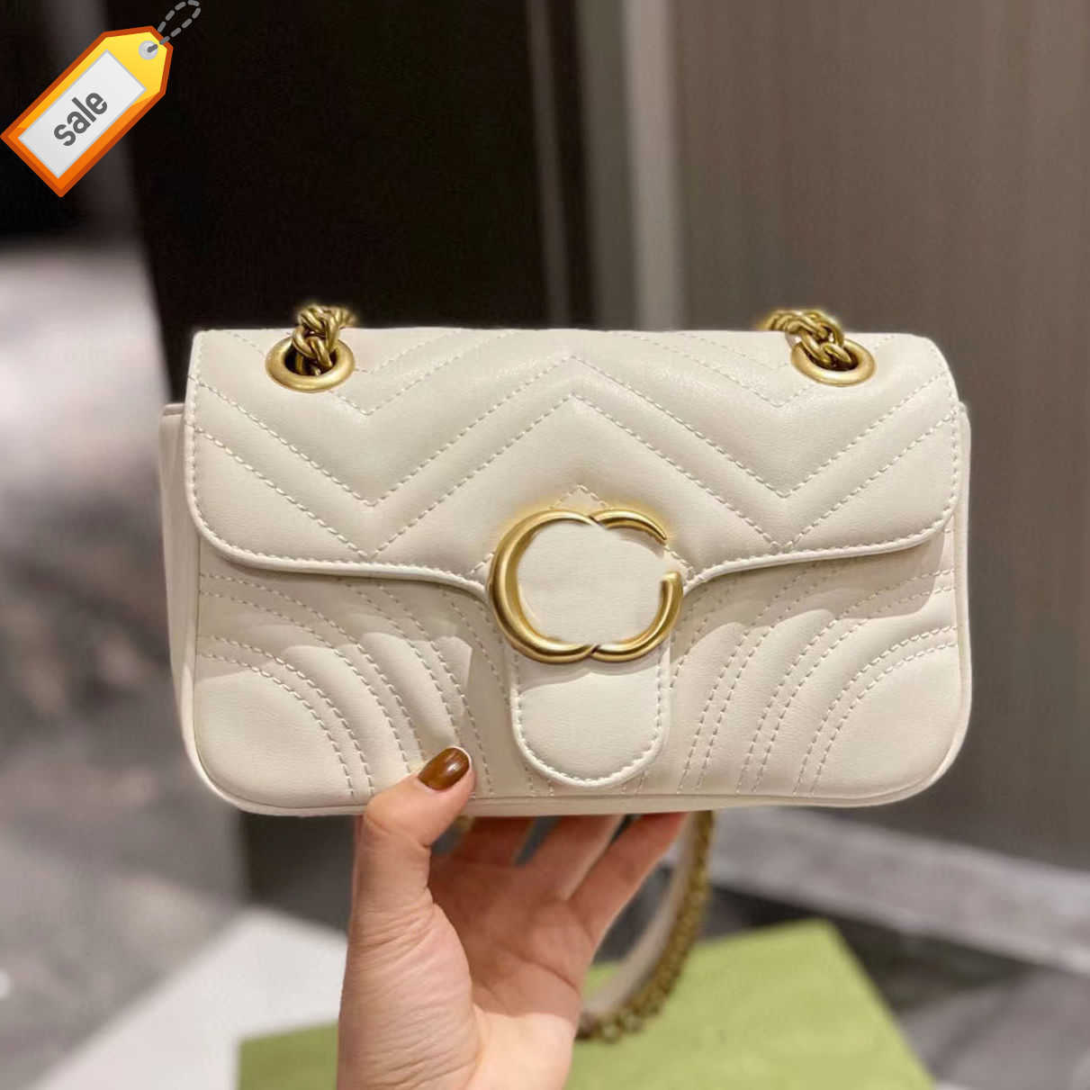 

Luxurys Brand Designer Bags Handbag Shoulder Crossbody Bag Tote bag New Classic Love Chain Embroidery High-end Exquisite Fashion envelope bags Factory direct sales, Powder