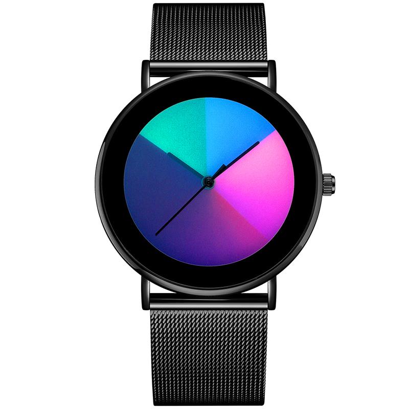 

Wristwatches Creative Women Watches Luxury Top-Brand Stainless-Steel Female Quartz Gold Watch Ladies Wristwatch Montre Femme 2023Wristwatche, Leather-silverbrown