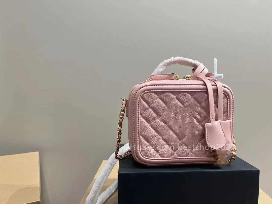 

New Fashion small square bag crossbody chain diamond pattern cosmetic camera bag modern retro black white pink green black brown 18 * 14CM