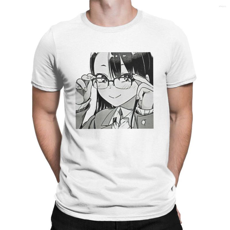 

Men's T Shirts Dont Toy With Me Nagatoro Glasses Smile Shirt For Men Manga Tees Short Sleeve Crewneck T-Shirts Cotton Summer Clothes, Gray