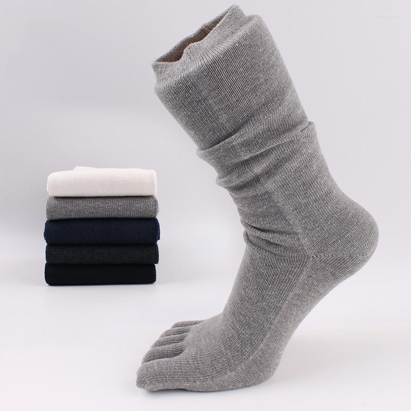 

Athletic Socks 5 Pairs Split Toe Men Indoor Fitness Exercise Cotton Five Finger Japanese Style Solid Color Yoga, Black