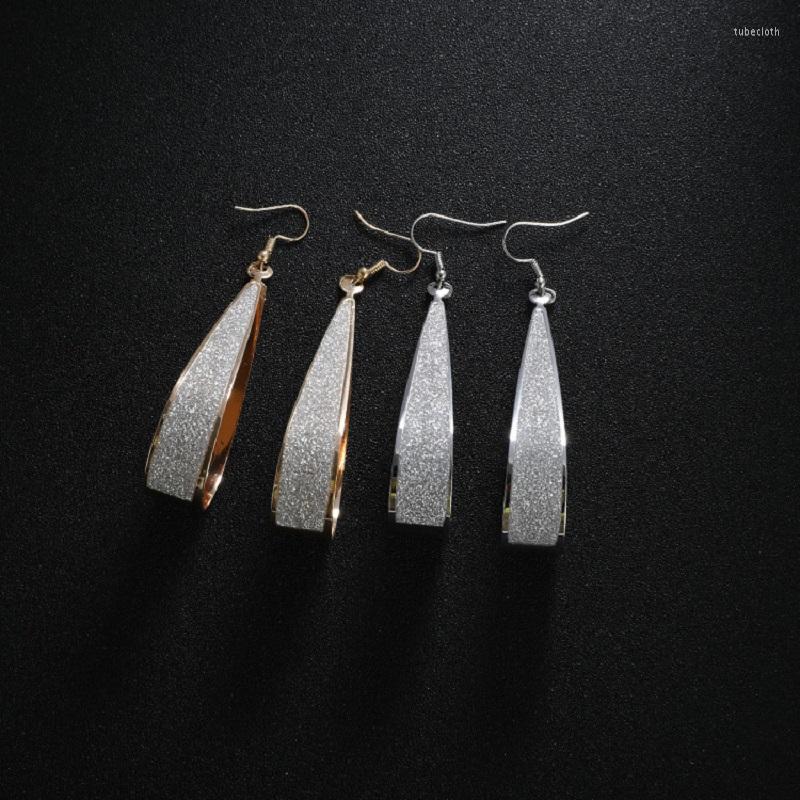 

Dangle Earrings ZHUMAN Fashion Frosted Water Drop Personality Retro Ethnic Jewelry Female Accessories Gift Surprise