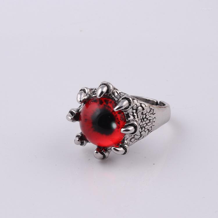 

Cluster Rings Vintage Lizard Eye For Men Wolf Ring Demon Evil Punk Black Gothic Wild Male Hip Hop Motorbike Jewelry