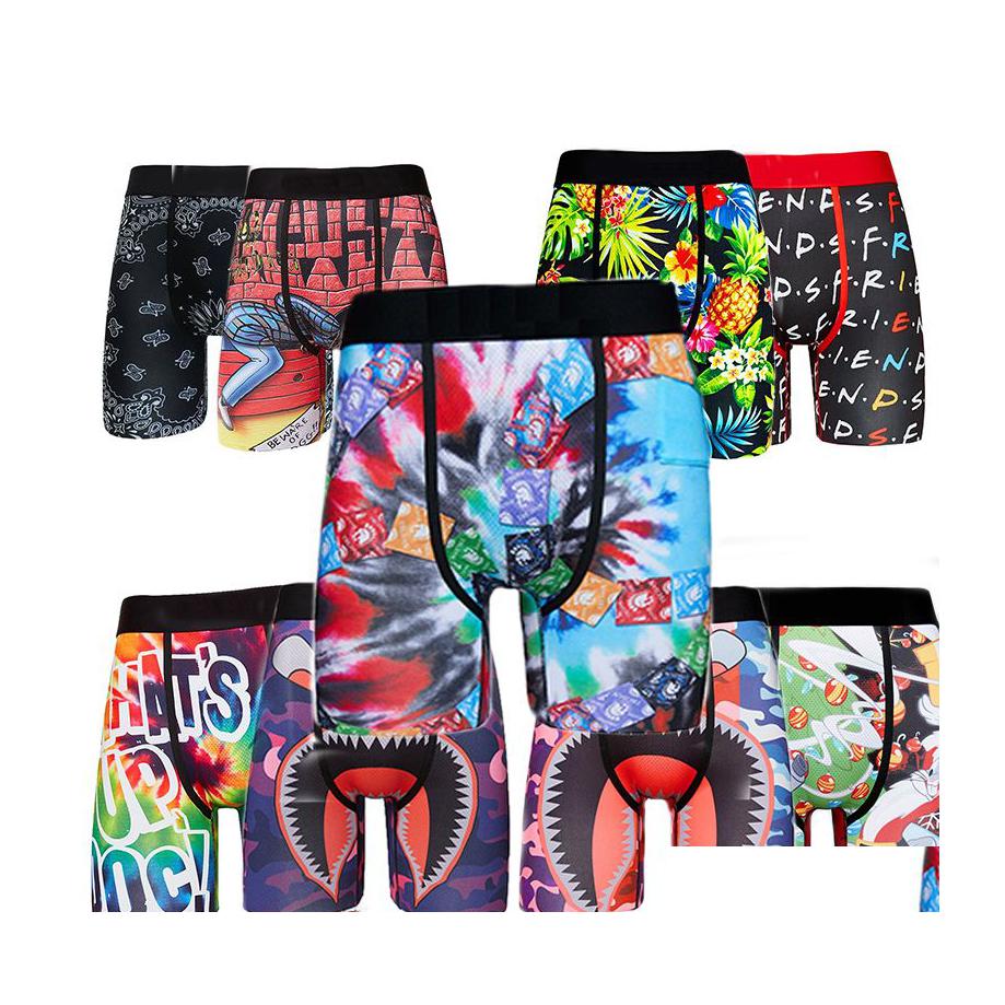 

2016 Underpants 20Color Sexy Underwear Ice Silk Quickdrying Mens Shorts J Tight Sweatabsorbing Boxer Breathable Sports Brand Us Size Drop Dh49J, Random color