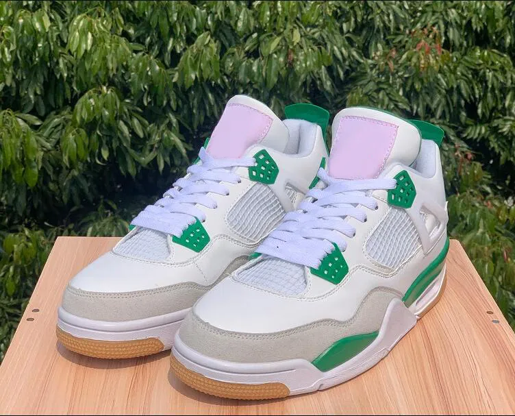 

Designer Shoes 4 Pine Green Basketball Shoes 4s Sail Pine Green-Neutral Grey-White Men outdoor Sneakers Cool Grey Infrared Red Thunder Bred Sneakers SIZE 7-13, 01