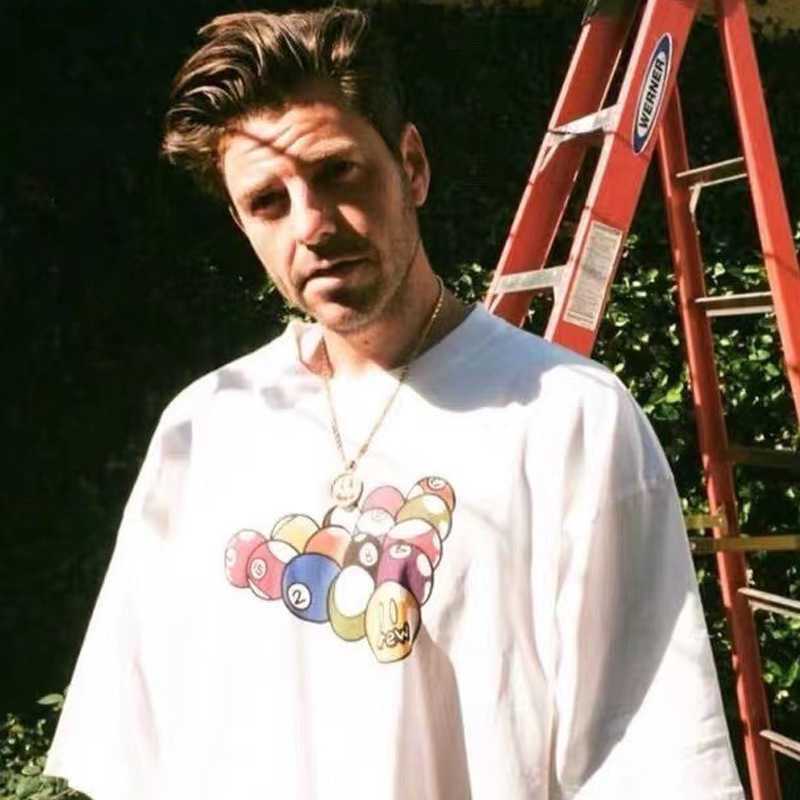 

Hoodies Wholesale Justin Biber Drew Billiards Printed Mens Organic Cotton t Shirt Street Wear, White