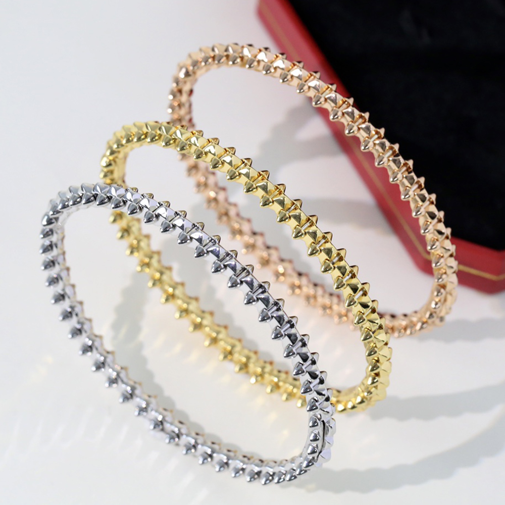 

clash bangle for woman Bracelet designer for man Gold plated 18K T0P quality official reproductions fashion luxury classic style anniversary gift with box 003