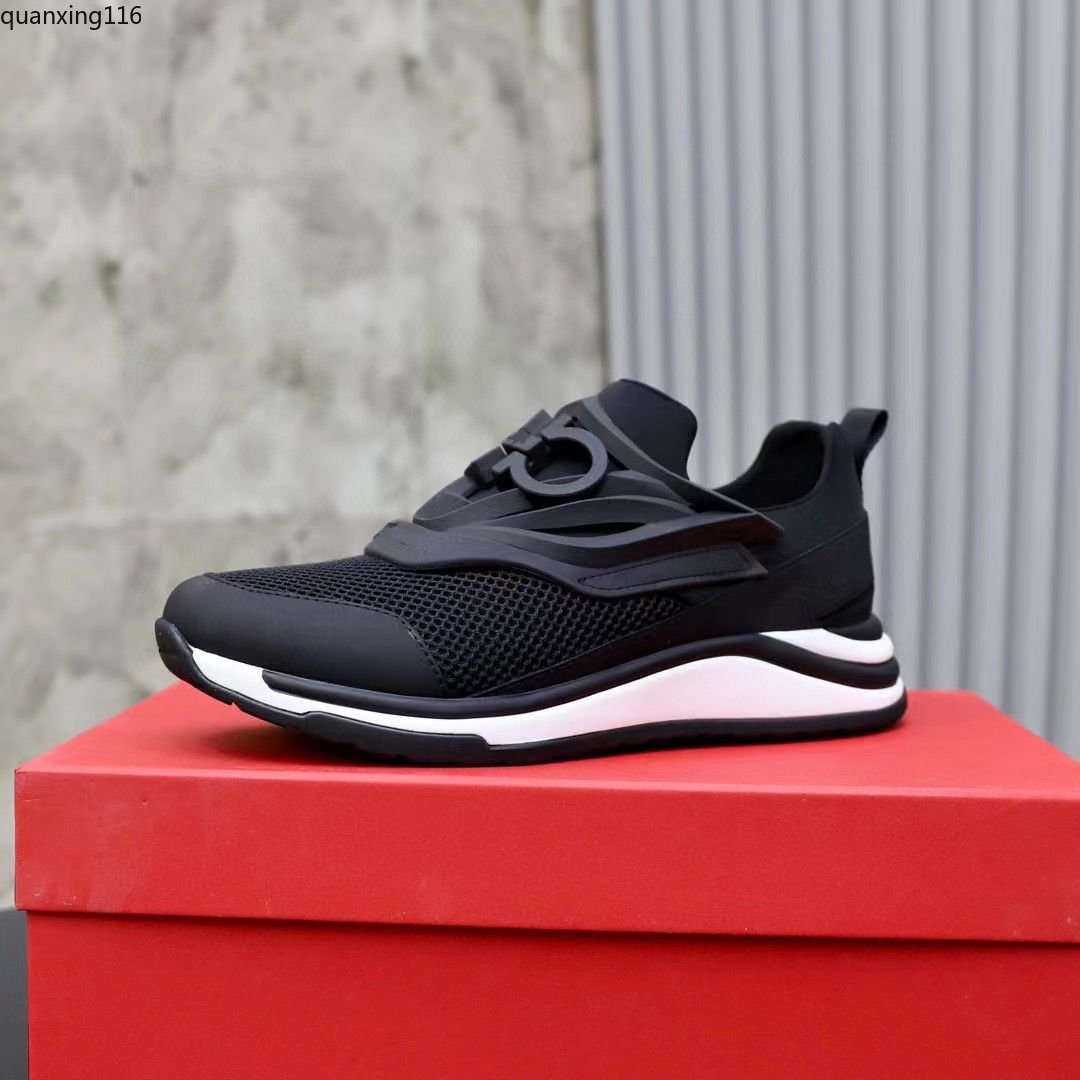 

Casual Shoes luxury Designer Sneaker Genuine Leather Mesh pointed toe Race Runner Outdoors are US38-45