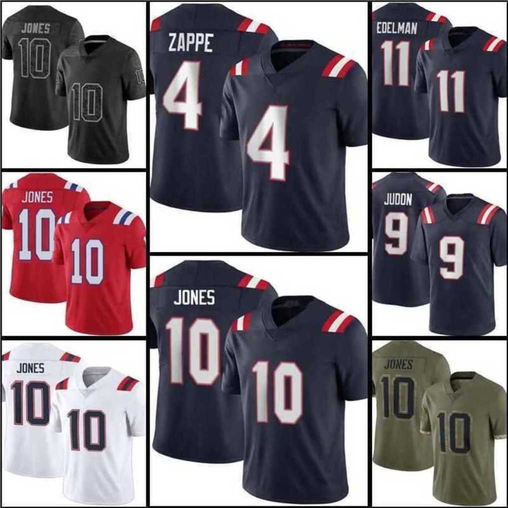 

JuJu Smith-Schuster Football Jersey Patriots''10 Mac Jones 1 DeVante Parker 32 Devin McCourty Kendrick Bourne Christian Barmore James Robinson Anderson Riley Reiff, Men