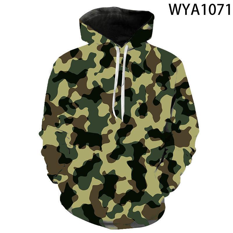 

Men' Hoodies & Sweatshirts Cool 3D Printed Military Camouflage Men Women Children Brand Tops Boy Girl Kids Hooded PulloverMen, Wya1078.