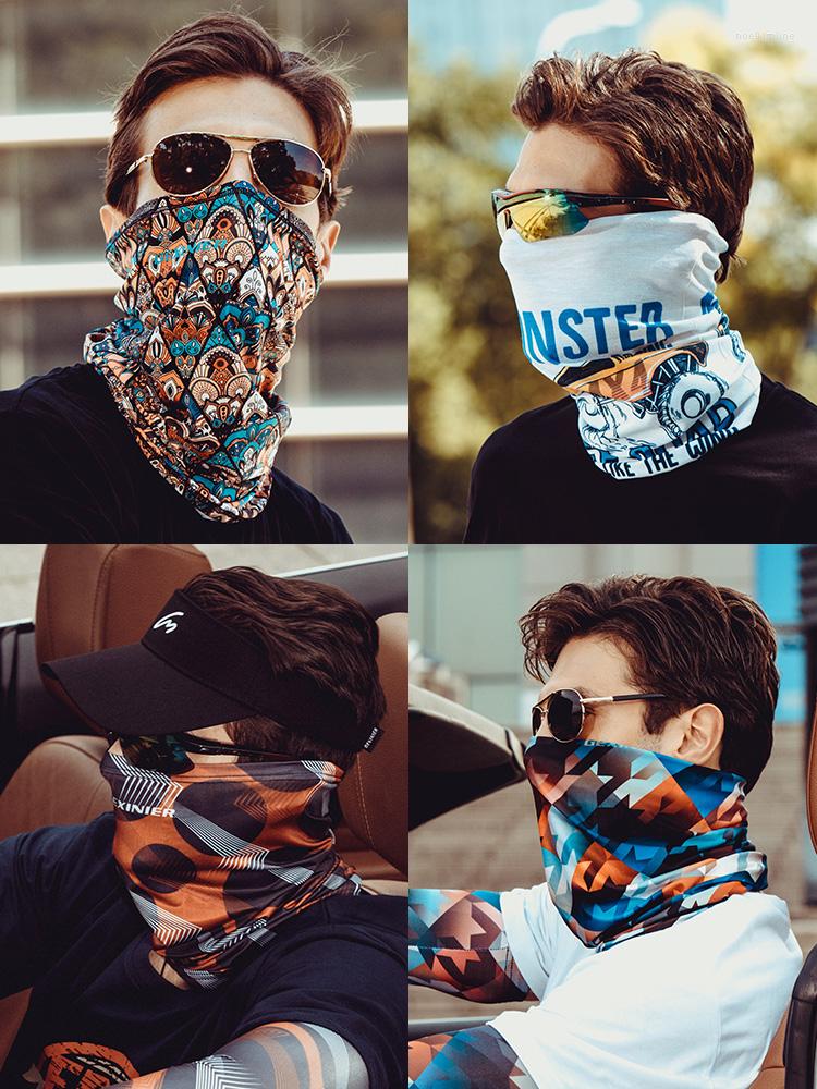 

Scarves Summer Men's Changeable Headscarf Outdoor Riding Sunscreen Collar Scarf Women's Thin And Breathable Fashion Equipmen