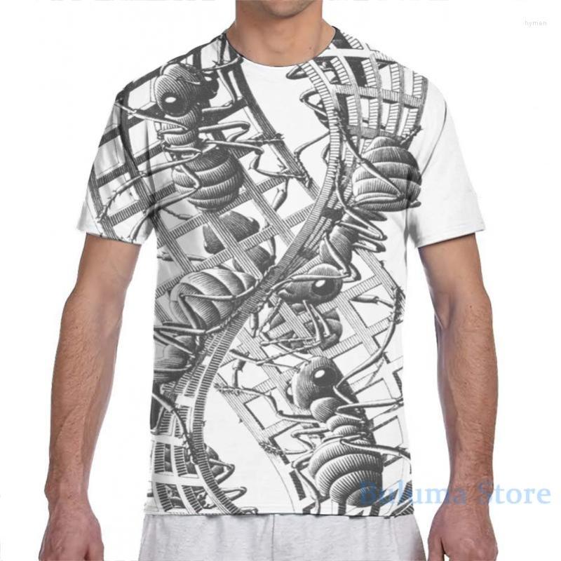 

Men' T Shirts Escher Ants Men T-Shirt Women All Over Print Fashion Girl Shirt Boy Tops Tees Short Sleeve Tshirts, 2-women