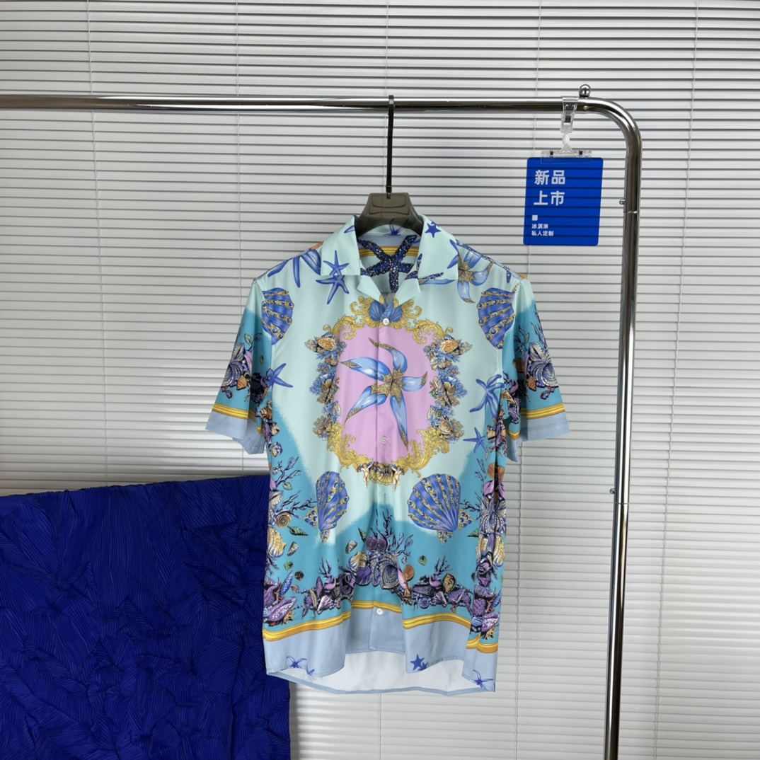 

Men Designer Shirts Summer Shoort Sleeve Casual Shirts Fashion Loose Polos Beach Style Breathable Tshirts Tees Clothing #080