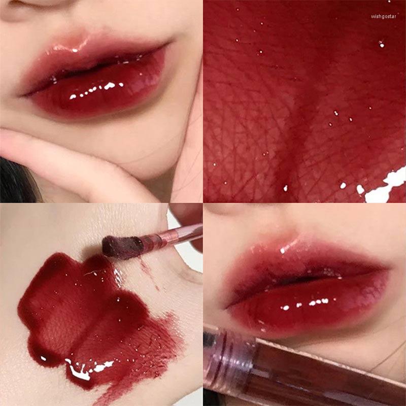

Lip Gloss Mirror Moist Tint Lipstick Long Lasting Liquid Non-Stick Cup Red Nude Professional Volatile Silky Glaze Make Up, 01