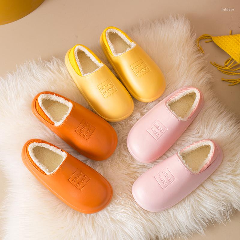 

Slippers Women Winter Indoor Couples Plus Velvet Warm Slipper Soft Anti Slip Bedroom Furry Slides Comfortable Waterproof Flats, Black