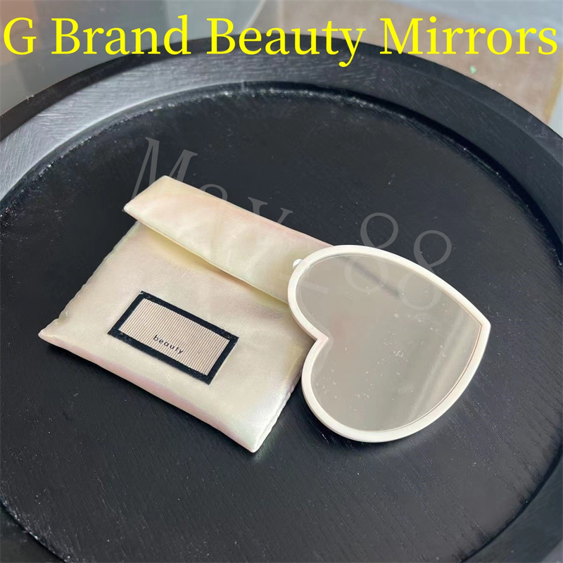 

2023 New G Brand Compact Mirrors Beauty Tools For Girl Lady Single Side Heart Style Suitable to Take out With Dust Bags Top Quality Cosmetics Tool Fast Free Shipping