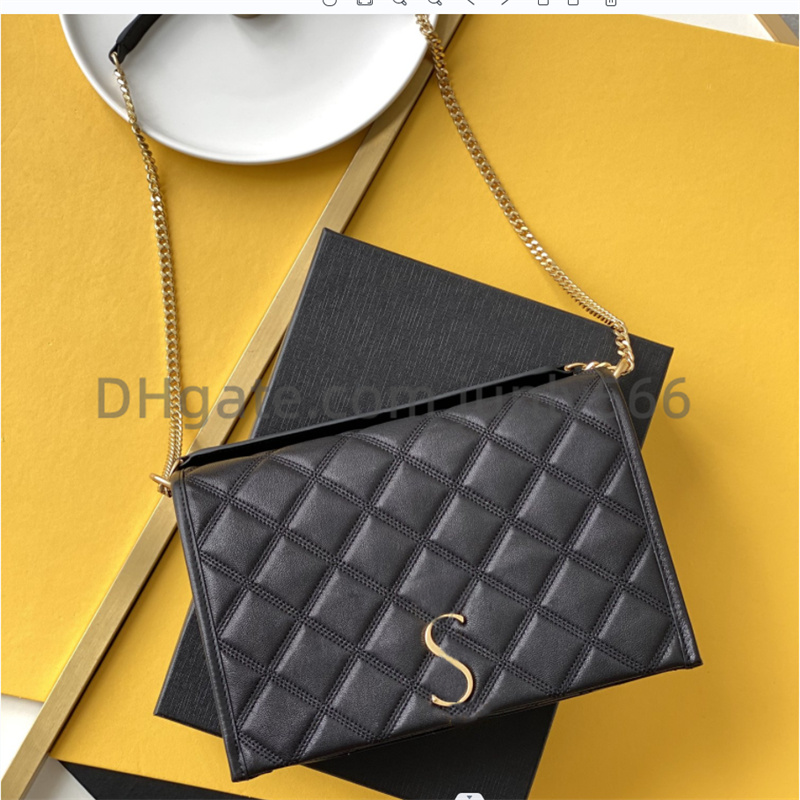 5A vente chaude apparence classique à carreaux Sacs à bandoulière en cuir pour femmes Sac à main de luxe pour femmes Fourre-tout en chaîne Portef