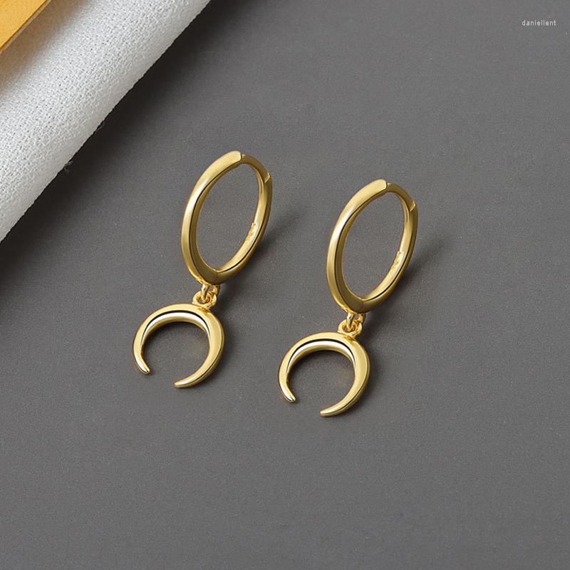 

Backs Earrings Punk Simple Geometry Crescent Metal Charming Gold Silver Color Ear Clip Accessories Fashion Women's Party Jewelry
