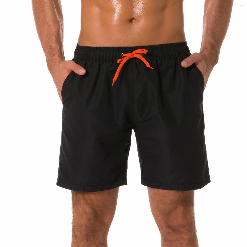 

Men's Shorts European And American Beach Pants Men's Solid Color Quick -drying Waterproof Thin Surf Casual