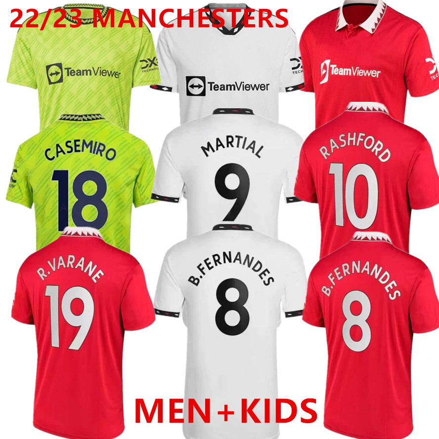 

2023 Top MANCHESTERS Soccer Jerseys Tracksuits Antony Martinez RASHFORD Casemiro Eriksen SANCHO 22/23 Football Shirt fans MANS UTDs MARTIAL B. FERNANDES Men Kids Kit, 22 23 3rd