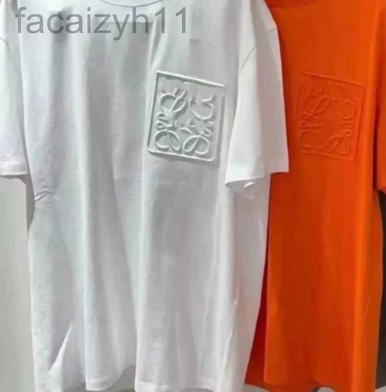 

Women' T-Shirt Designer 23 New Summer Embossed Short Sleeve Round Neck Couple P0D0, Orange2