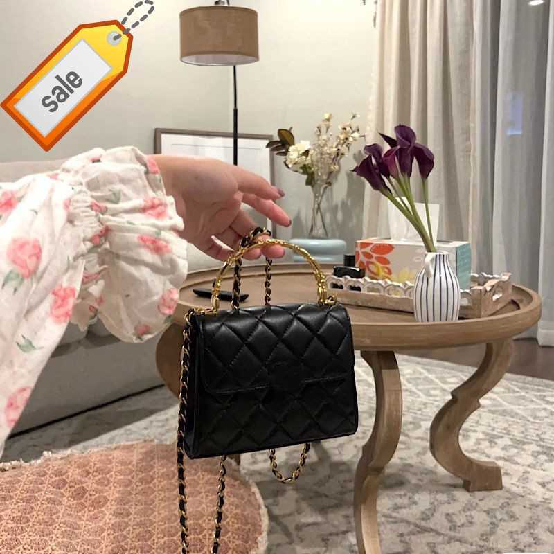 

Luxury Women's Brand Designers Handbags 2023 New Rhombus Chain Handheld Tote Bags Multifunctional Portable Single Shoulder Crossbody Bag Factory Direct Sales, Full package in black