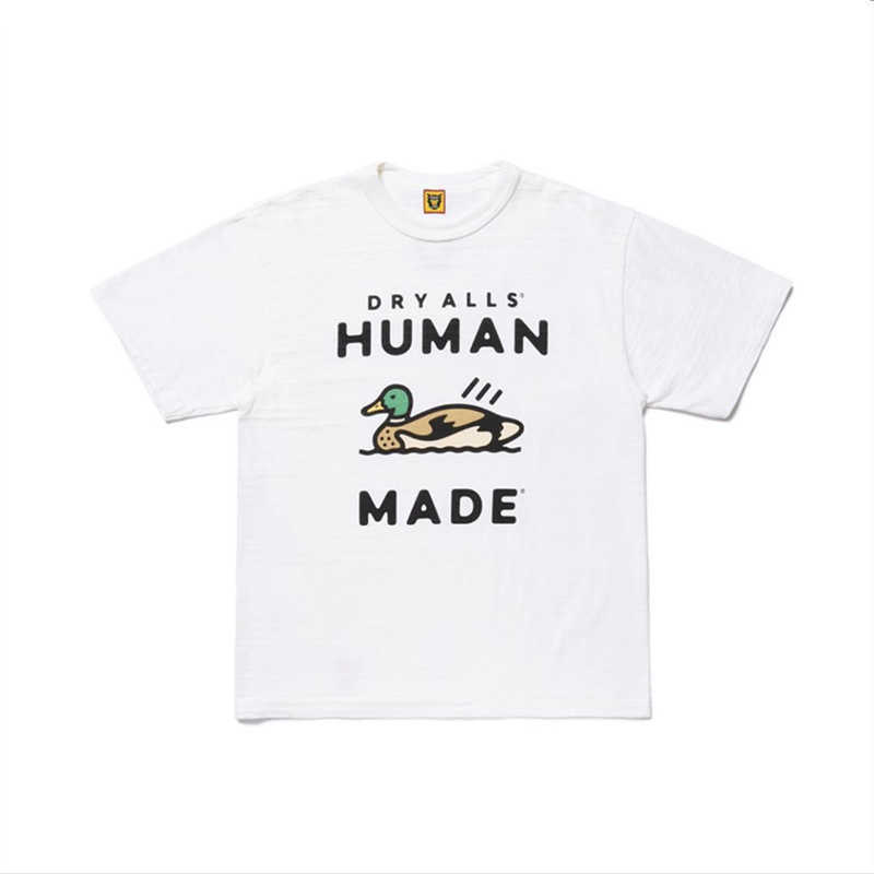 

Men's T-Shirts Human Made T-shirt Man Women 1 1 Swimming Duck Printed T-shirt Human Made Casual Tops L230317, Black