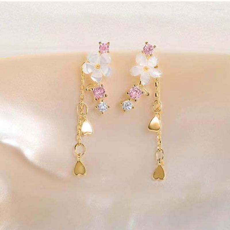 

Stud Earrings Karopel 925 Silver Needle Super Fairy Personality Female Fresh Tassel Flower Trendy Fashion