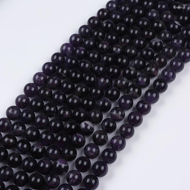 

Choker 16mm Precious Stone String Violet Gold Beads For Jewelry Making