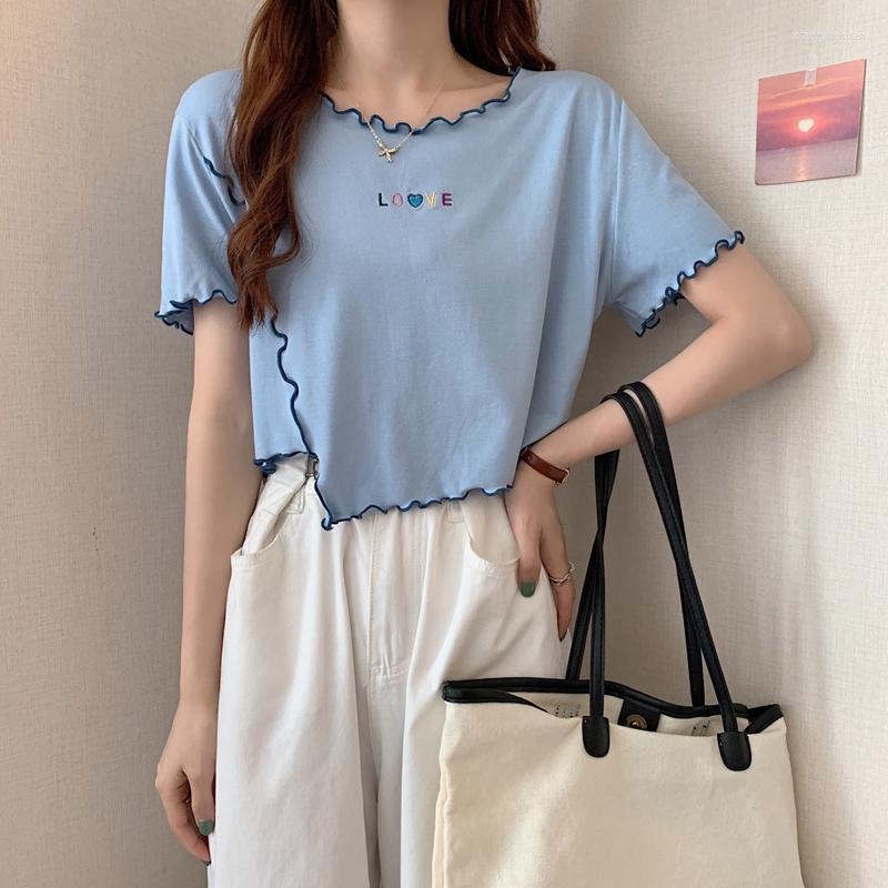 

Women's Blouses Summer Solid Kawaii Shirt Casual Blouse For Women Korean Design High Waist Sweet Tops Short Sleeve Fashion 2023y2k, Black