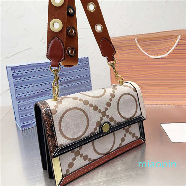 

New Top Quality Messenger Bag Womens Designer Bag Shoulder Bags Women Designer Handbag Fashion Print Leather Crossbody Bags Lady Purse 230214, Black