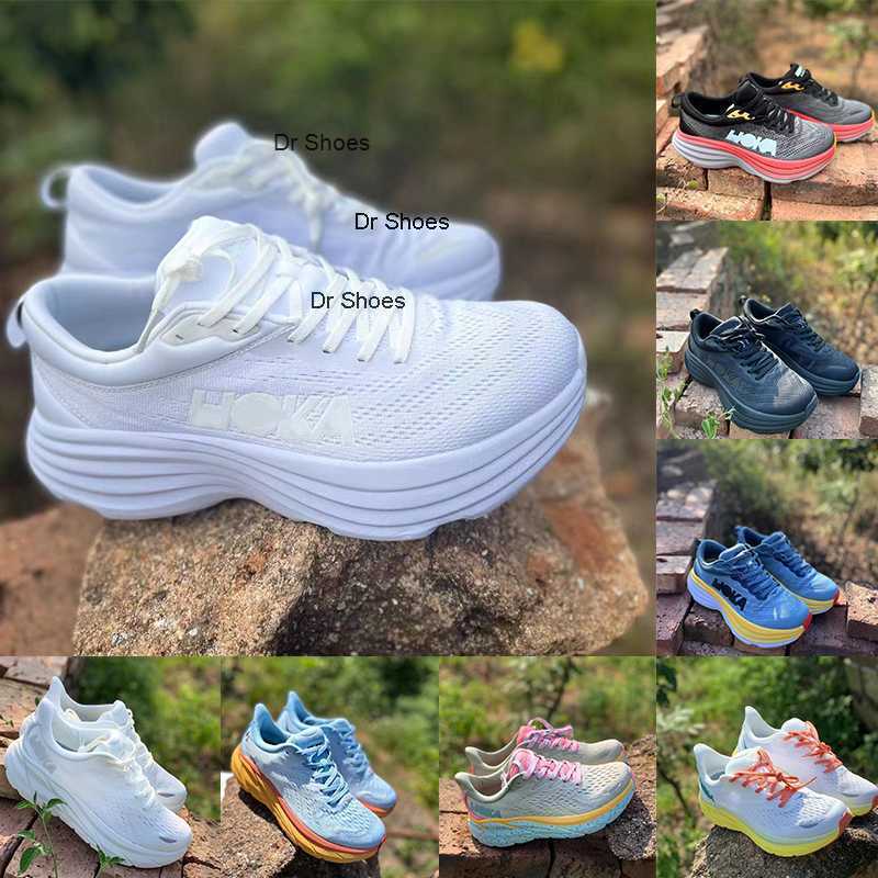 

Running Shoes For Men Women Carbon X 2 Clifton 8 Bondi VIII Utility Runners Sports Sneakers Platform Soft Cushion Triple Black White Volt, 1-bondi 8