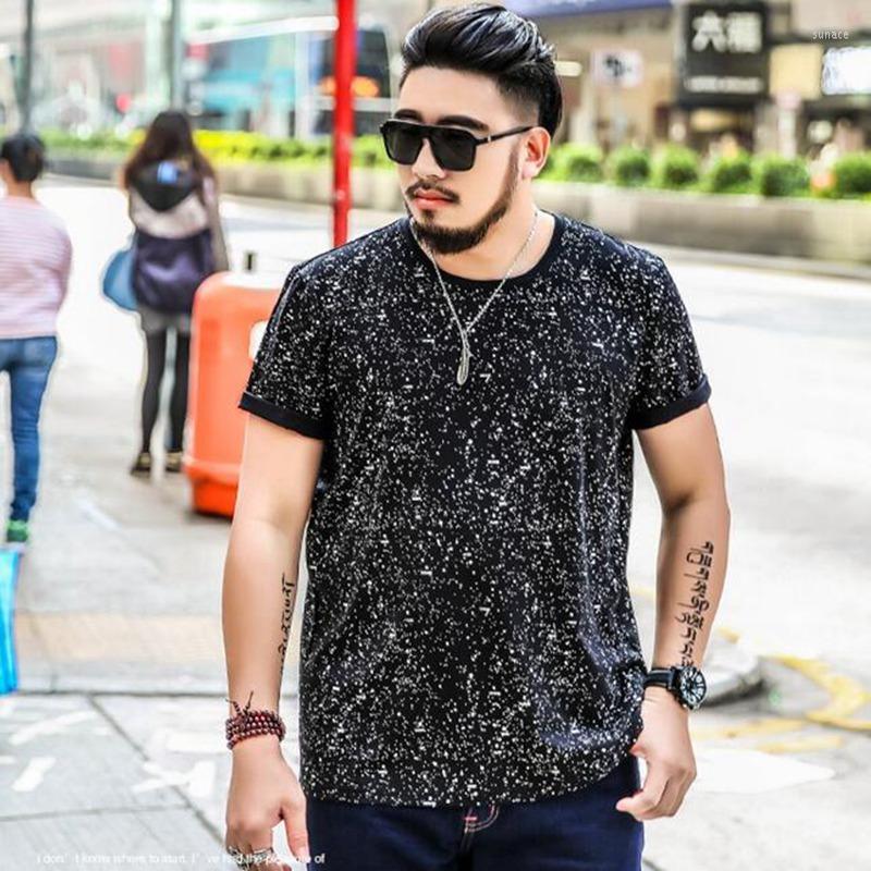 

Men's T Shirts Big Summer T-shirt Short Sleeve Full Flowers With Roughly 260 Pounds Of Fertilizer Plus Size, Black