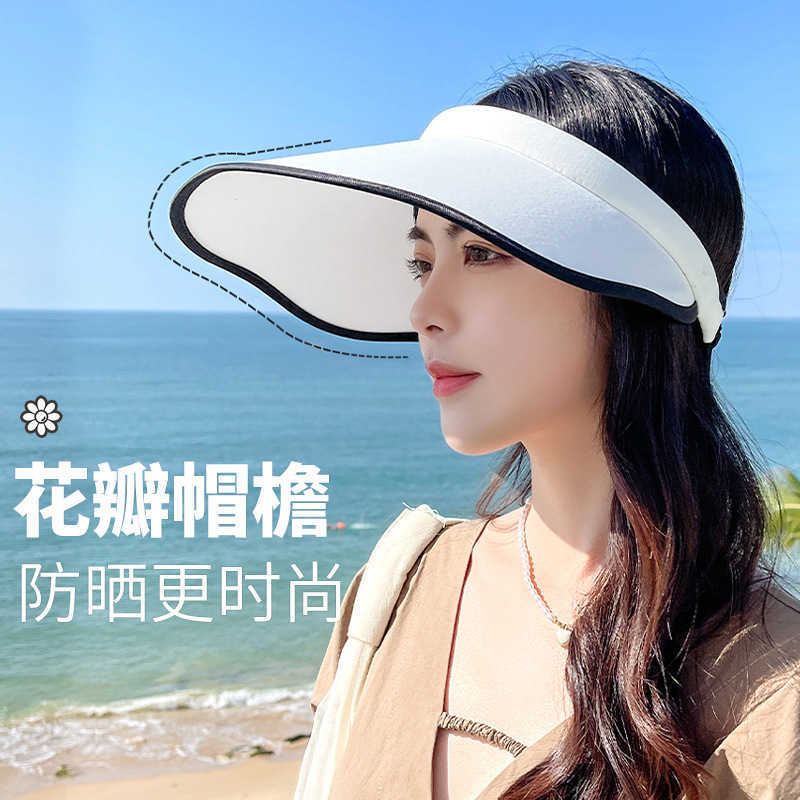 

Sun Protection Big Brim Hat for Women and Men - Petal Edge, UV-Proof, and Breathable for Beach and Outdoor Activities, Purple