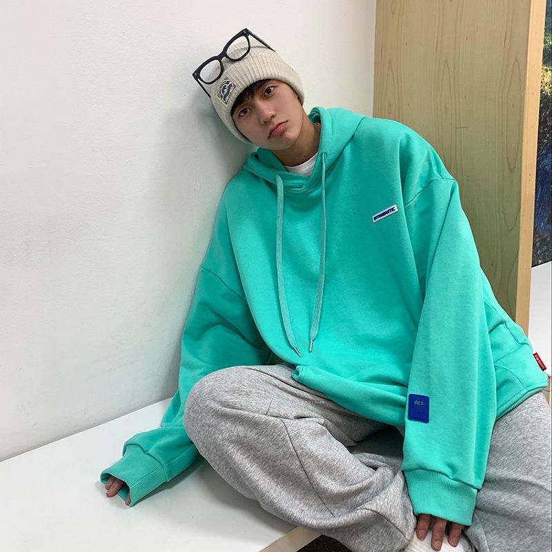 

Men' Hoodies & Sweatshirts Cotton Solid Hoodie Thin Autumn Hip Hop Male Pullover Clothes Mens Harajuku Goth Loose Korean Style