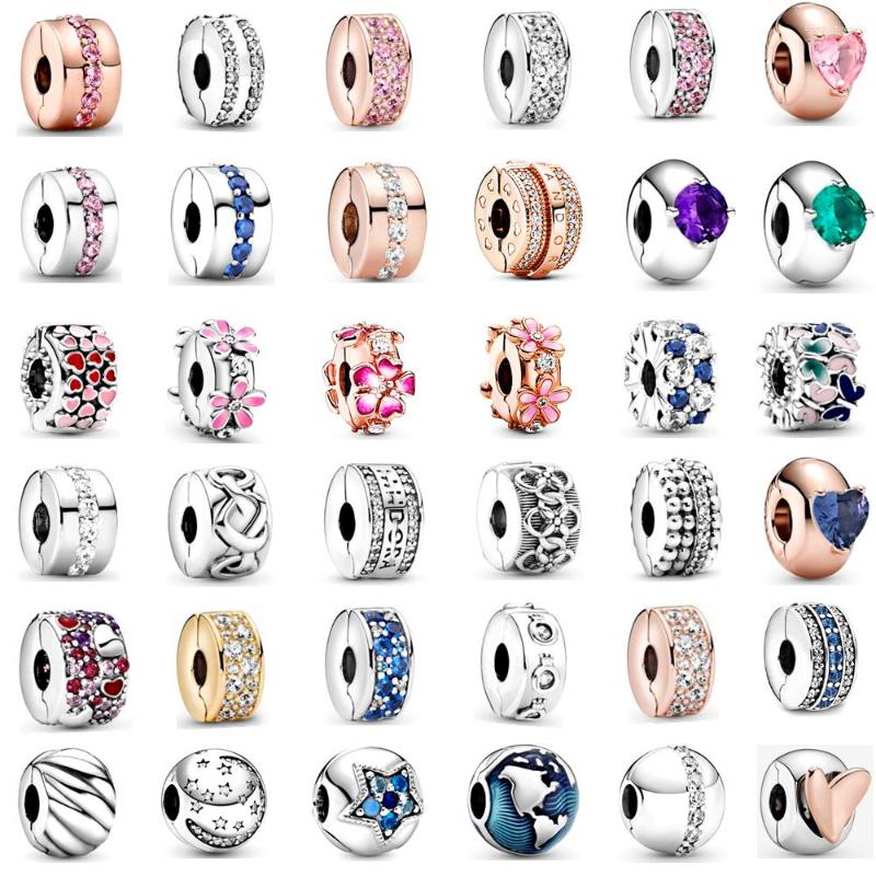 

Loose Gemstones 925 Sterling Silver Classic Flowers Love Beads Fit Original Bracelet Pendant Colorful Women Jewelry DIY Gift 2023
