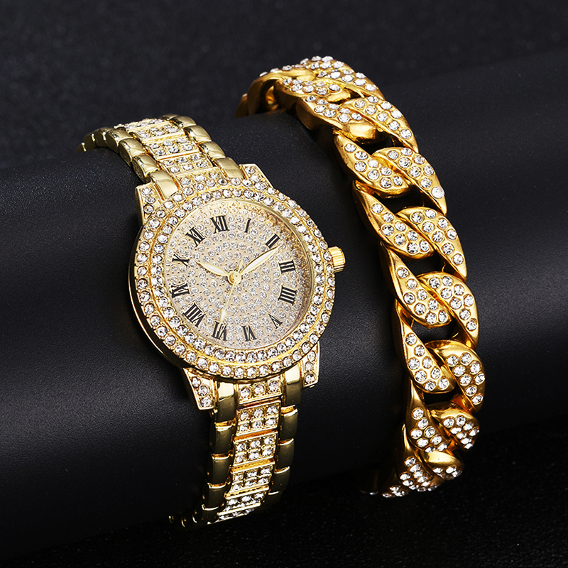 

Women's Watches Diamond Women Watches Gold Watch Ladies Wrist Watches Luxury Brand Women's Bracelet Watches Female Relogio Feminino 230316, 1pc rose gold watch