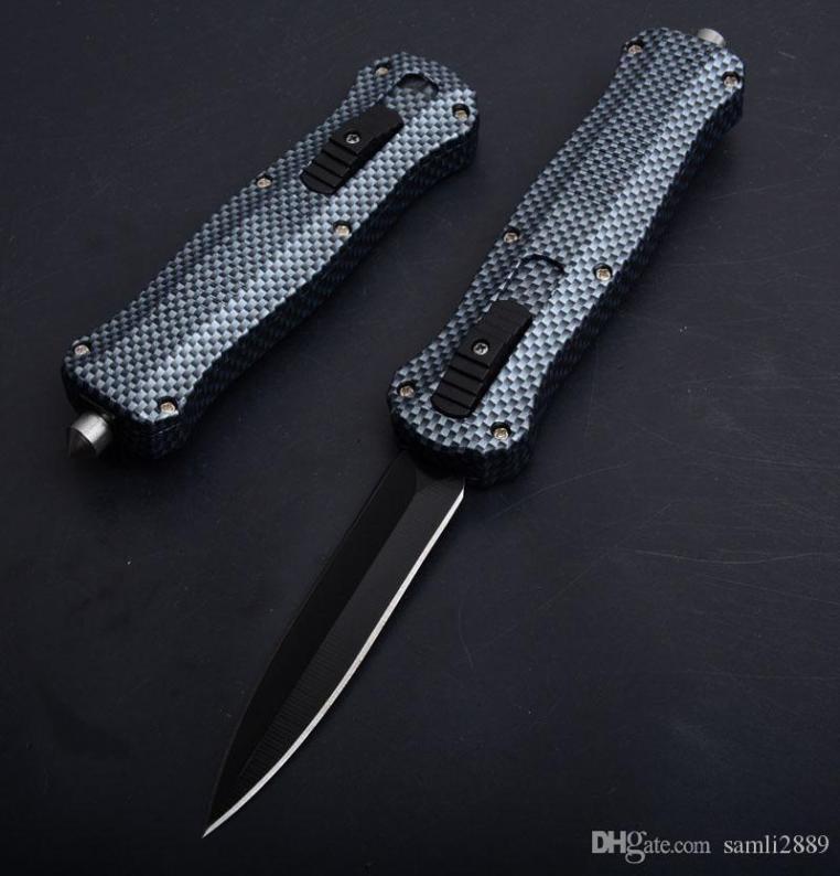 

whole OEM 3300 3350 defense automatic knife 7 kinds of styles lightweight shank sturdy spring black blade tactical folding k1576829