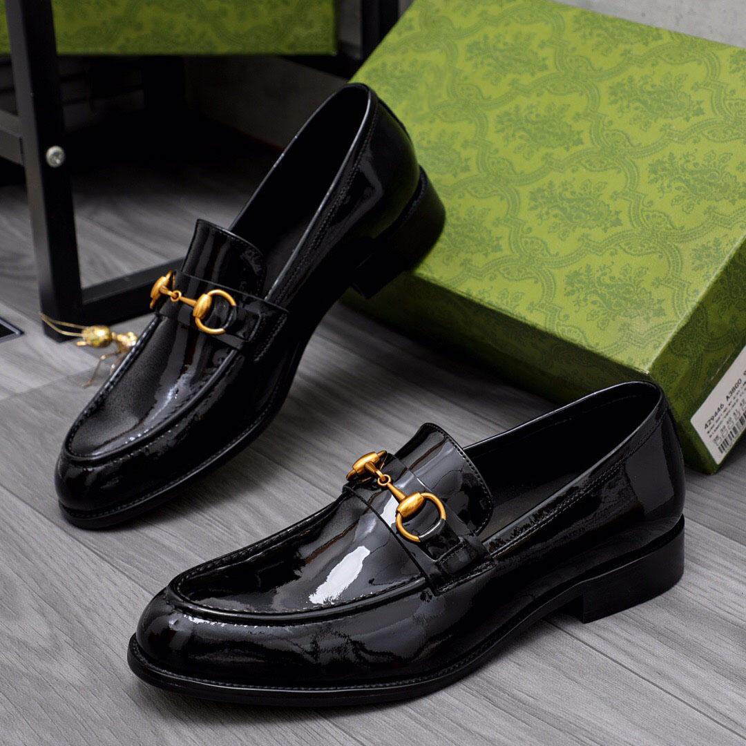 

2023 Men's Dress Shoes Genuine Leather Casual Designer Slip On Loafers Male Brand Formal Wedding Office Flats Size 38-44, Black