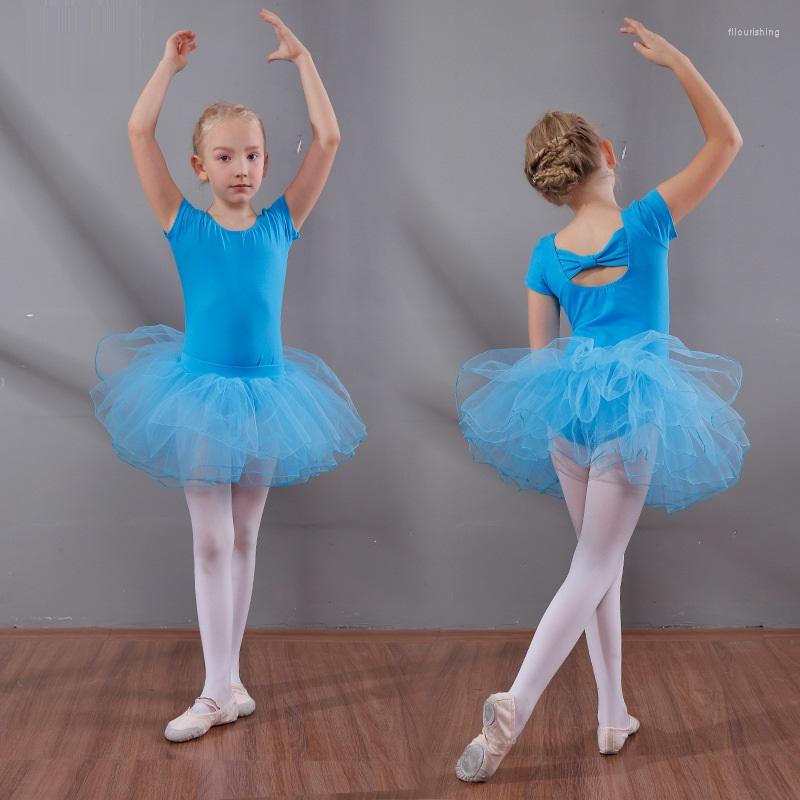 

Stage Wear Girls Ballet Dancing Dress Students Dance Practice Tutu Gymnastics Leotard For Professional Ballerina D0793, Black