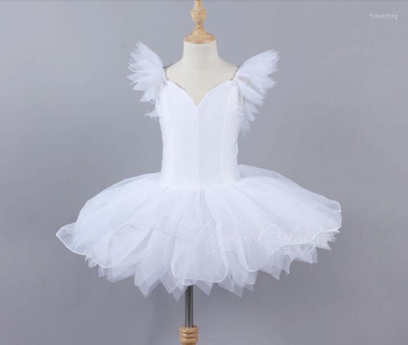 

Stage Wear White Swan Ballet Dance Skirt School DanceTroupe TuTu Clothing Children Professional