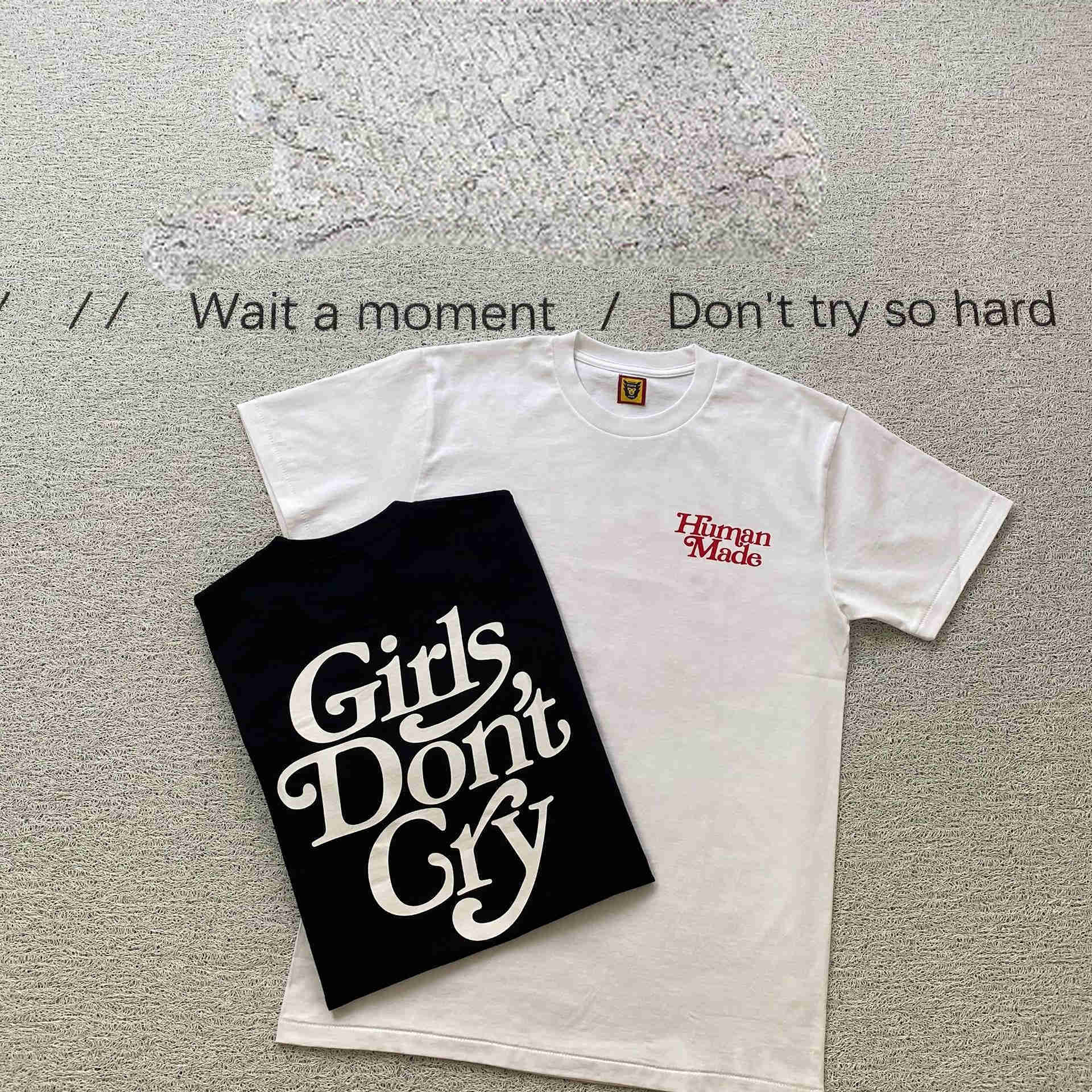 

Men's T-Shirts Human Made T-shirt Men Women 1 1 Girls Don't Cry Human Made Top L230317, White